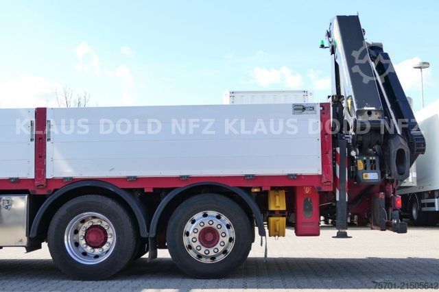 Φορτηγό με επίπεδη καρότσα SCANIA R 490 Pritsche Kran Palfinger Retarder Euro 6