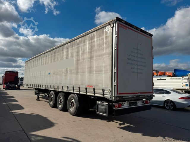 Otvorena poluprikolica sa ceradom KÖGEL SN24 * * 2 X LIFTACHSE * SAF * GUT BETREIFT