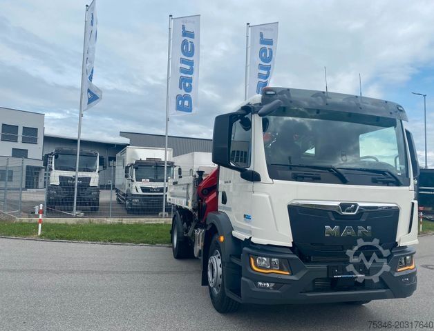 Żuraw samochodowy MAN TGM 18.320 /4x2/BL/Meiller/Kipper/Kran/15 m/ Neu