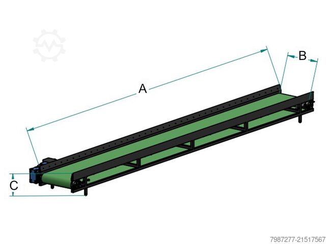 Pásový dopravník 300 x 40 cm + motor Havai Park, s. r. o. 