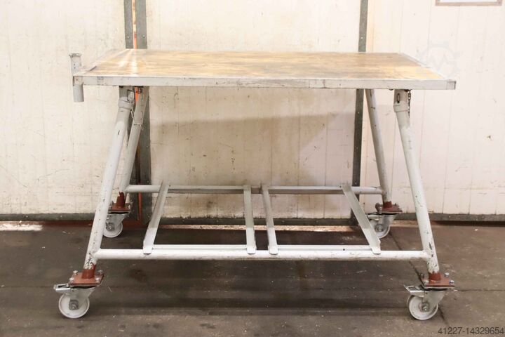 Hopfällbar verkstadsvagn Alu 1600/1100/H1020 mm