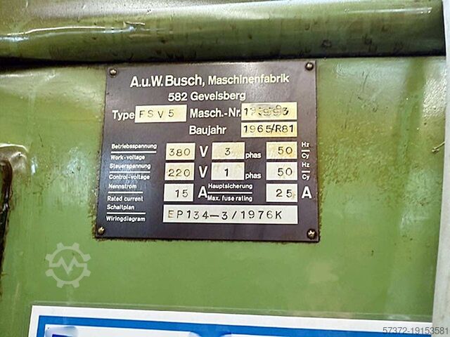 Remaining Stock Hurth/Goebel/Stanko/Busch LFV 3/HG-23 N/2H 55/FSV 5