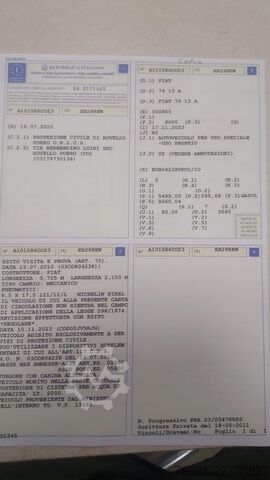 Speciální nákladní automobil Iveco FIAT 79.13  - 7 posti - Protezione civile -