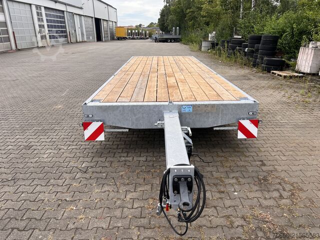 Open aanhangwagen Möslein THT 11 G Ausziehbar  11,9 t Tandemanhänger- Tieflader, ausziehbar