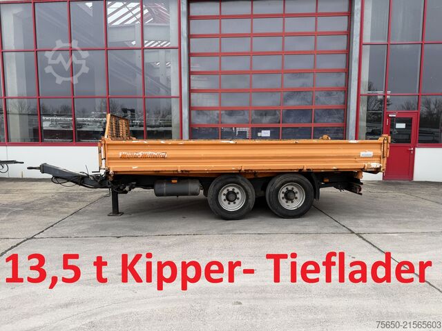 Kiepaanhangwagen Müller Mitteltal KA-TA-T  13,5 t Tandemkipper- Tieflader