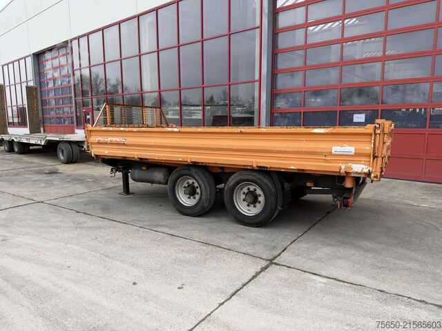Kiepaanhangwagen Müller Mitteltal KA-TA-T  13,5 t Tandemkipper- Tieflader