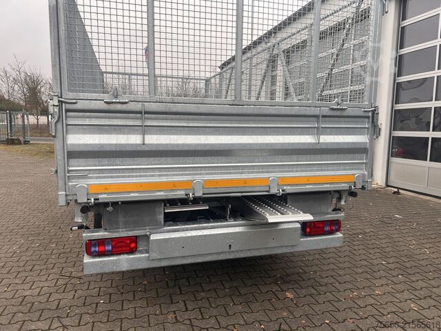 Kiepaanhangwagen Möslein TTD 19 AB  19 t Tandemkipper Tieflader, BreitbereifungGitteraufsatz