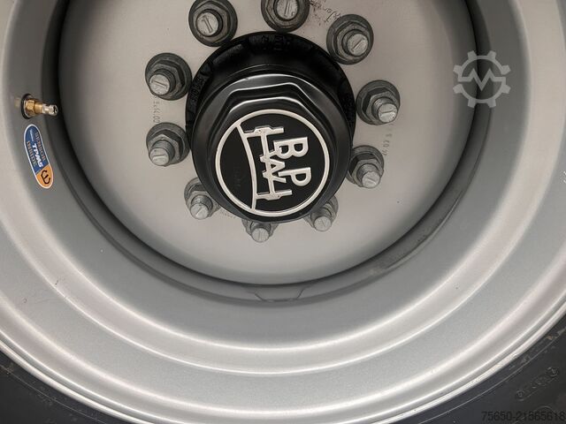 Kiepaanhangwagen Möslein TTD 19 AB  19 t Tandemkipper Tieflader, BreitbereifungGitteraufsatz