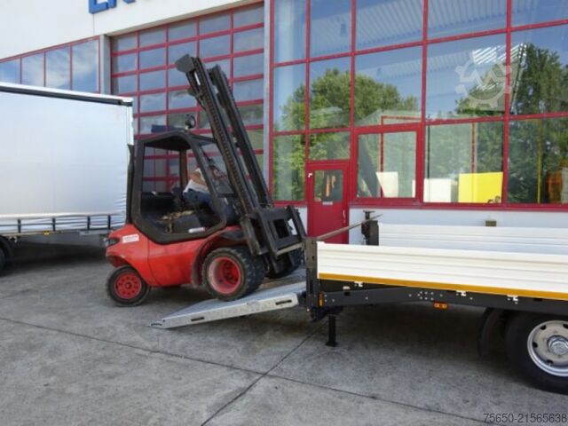 Dieplader oplegger Möslein TTT 11-6,2 BR Weiß  Tandemtieflader mit breiten RampenNeufahrzeug