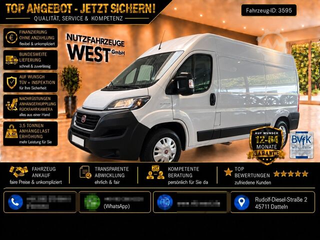 Βαν με ψηλή οροφή FIAT Ducato 2,3 Blue-HDI *Hoch+Lang*L2-H2*Garantie*