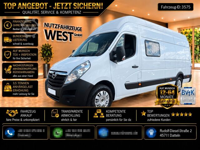 Βαν με ψηλή οροφή OPEL Movano Maxi XXL Hoch+Lang*L4-H3*Garantie*