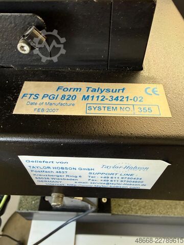 Strumento di misura della rugosità e del profilo (profilometro) Taylor Hobson Form Talysurf PGI 820