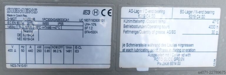 Schroefcompressor GA 250 Atlas Copco GA 250