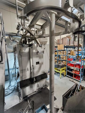 Straalmachine met bovenlooptransportband Berger Taifun