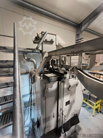 Straalmachine met bovenlooptransportband Berger Taifun