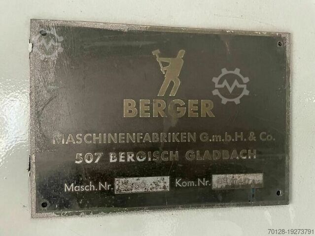 Straalmachine met bovenlooptransportband Berger Taifun