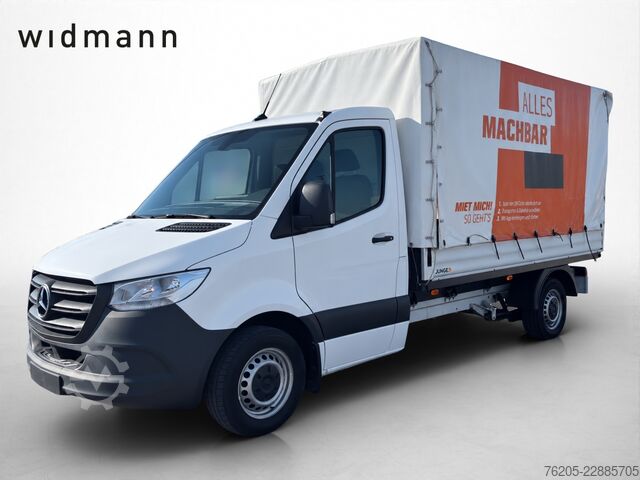 Βαν με κουρτίνα πλευράς Mercedes-Benz Sprinter 315 CDI Pritsche Plane KlimaA