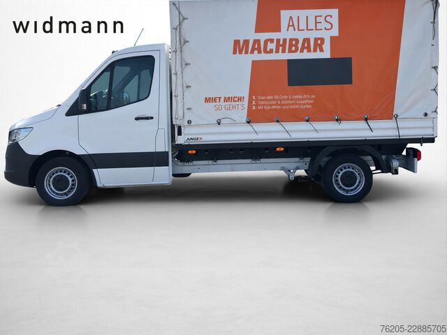 Βαν με κουρτίνα πλευράς Mercedes-Benz Sprinter 315 CDI Pritsche Plane KlimaA