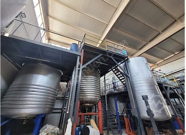 Basınçlı kap CHEMICAL PRODUCTION PLANT/REACTORS STAINLESS STEEL SYSTEM WITH RECIPES