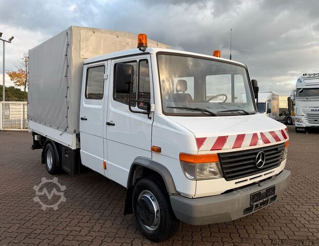 Samochód dostawczy z plandeką MERCEDES-BENZ Vario 614 D DoKa PP/ DPF/ LBW 1.0t/ AHK/ Org. KM