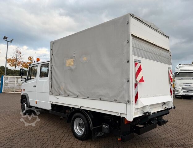 Samochód dostawczy z plandeką MERCEDES-BENZ Vario 614 D DoKa PP/ DPF/ LBW 1.0t/ AHK/ Org. KM