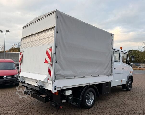 Samochód dostawczy z plandeką MERCEDES-BENZ Vario 614 D DoKa PP/ DPF/ LBW 1.0t/ AHK/ Org. KM