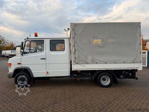 Samochód dostawczy z plandeką MERCEDES-BENZ Vario 614 D DoKa PP/ DPF/ LBW 1.0t/ AHK/ Org. KM