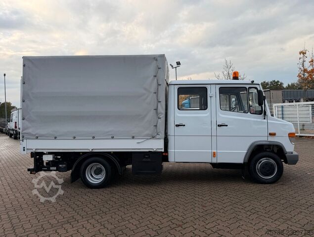 Samochód dostawczy z plandeką MERCEDES-BENZ Vario 614 D DoKa PP/ DPF/ LBW 1.0t/ AHK/ Org. KM