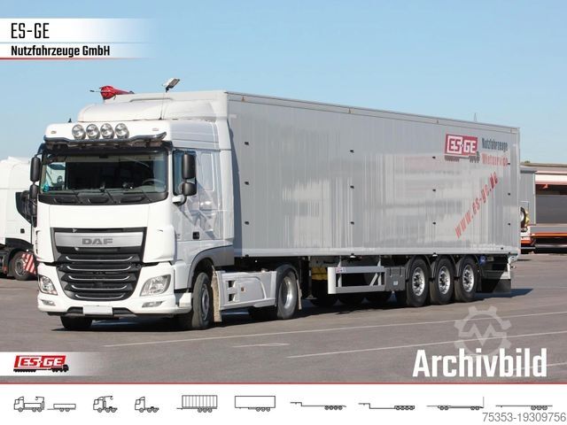 Yürüyen tabanlı yarı römork KNAPEN 3-Achs-Schubbodenauflieger 92m³