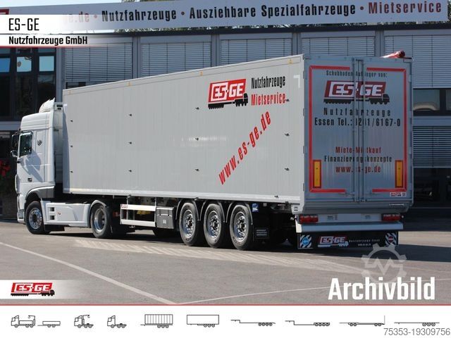 Yürüyen tabanlı yarı römork KNAPEN 3-Achs-Schubbodenauflieger 92m³