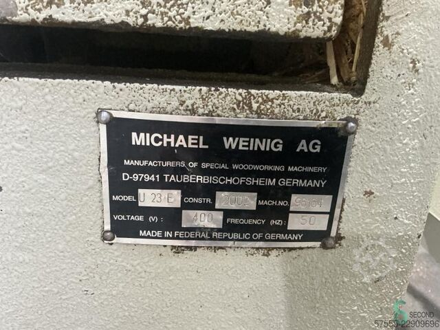Vierzijdige schaafmachines  Weinig Unimat 23 E 2002 Weinig Unimat 23 E
