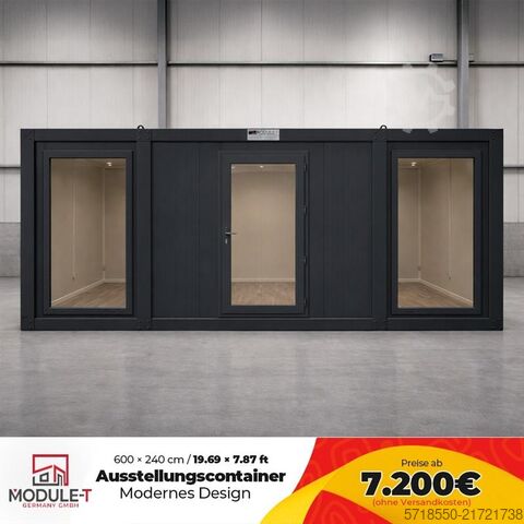 Contenedor showroom 6,00×2,40 m aislado Module T Germany GmbH Ausstellungscontainer 20 Fuß NEU kaufen