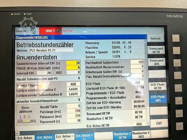 Centro de usinagem horizontal Hedelius RS805