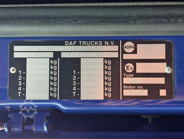 Standard trækkerunit DAF XF 480 FT SSC 2X TANKS NEW SMART TACHO 562.000 K