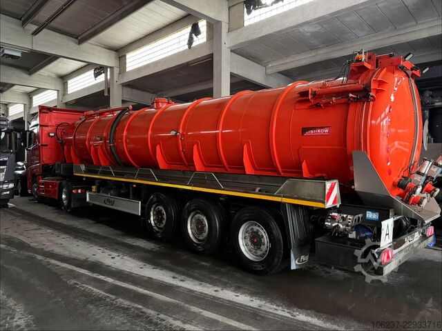 Camion-citerne à vide MERCEDES-BENZ 1845 Leistikow Auflieger 28.500 Liter Wittig