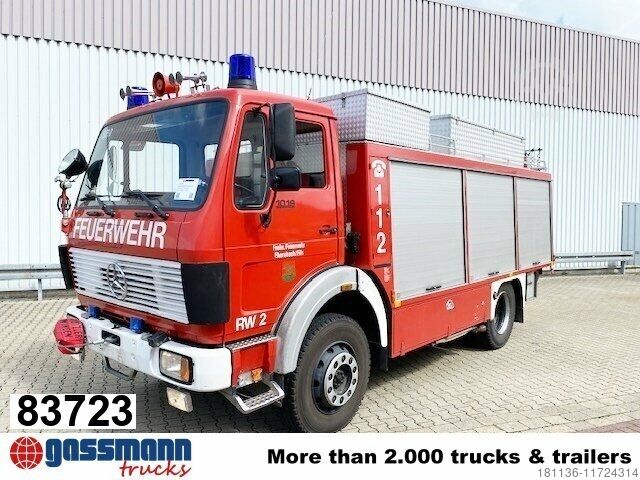 Feuerwehr/Rettung Mercedes-Benz NG 1019 AF 4x4, Rüstwagen RW-2, Seilwinde