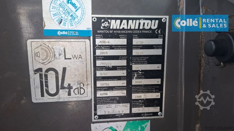 Chariot élévateur tout-terrain Manitou M30-4 ST3B | 2015