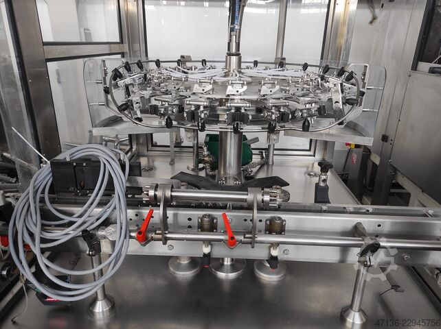 Monobloc à vin mousseux avec 28 postes de remplissage Bertolaso ELETTRA 1400/23 Füller Rinser Naturkoker