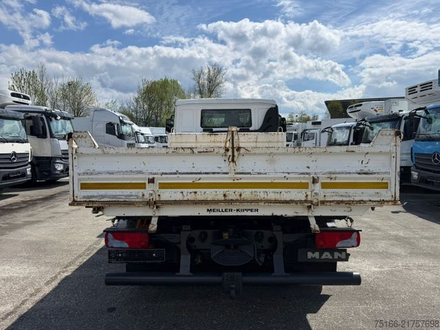 Kiepwagen bestelauto MAN TGL 8.180 K Kipper MEILLER 3-Seiten*2 X AHK
