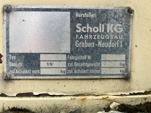 Reboque baú  Anh. Koffer, Werkzeugwagen