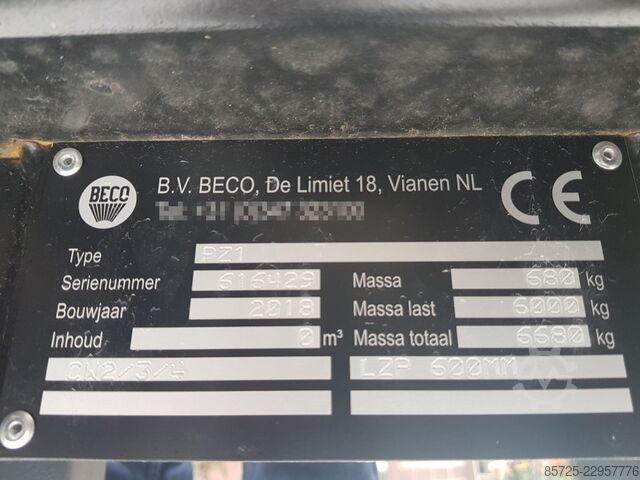 Horquilla de paleta Beco PZ1 palletbord