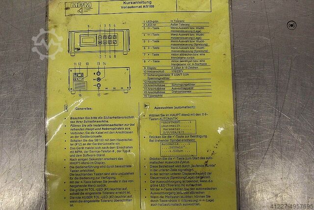 Auswuchtgerät MPM 3.AB100T.C.M4