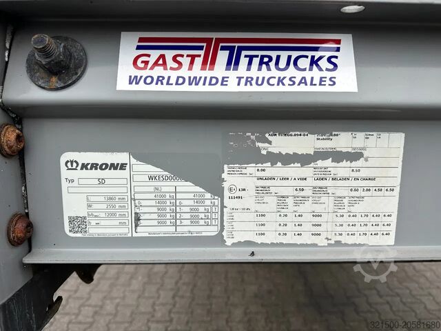 Skjutbara presenningar Krone SD Schuifzeil -Dak / SAF-Disc / Apk