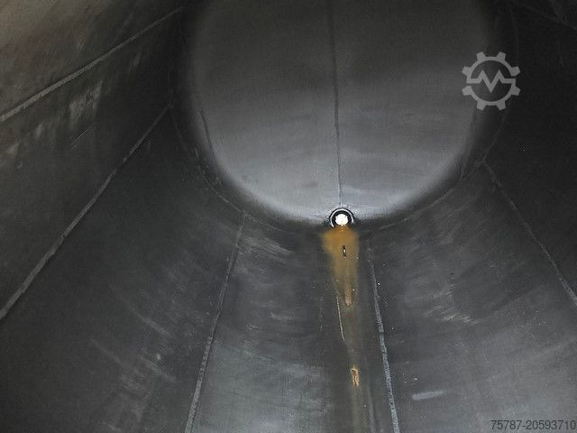 Swap body semitrailer VAN HOOL Tankchassis mit Tankcontainer