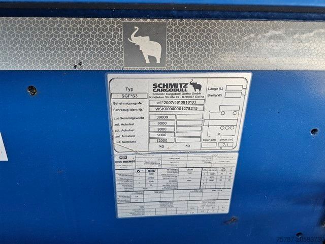 Tanker semitrailer SCHMITZ CARGOBULL Tankcontainer Chassis+Tankcontainer  Schwallwand