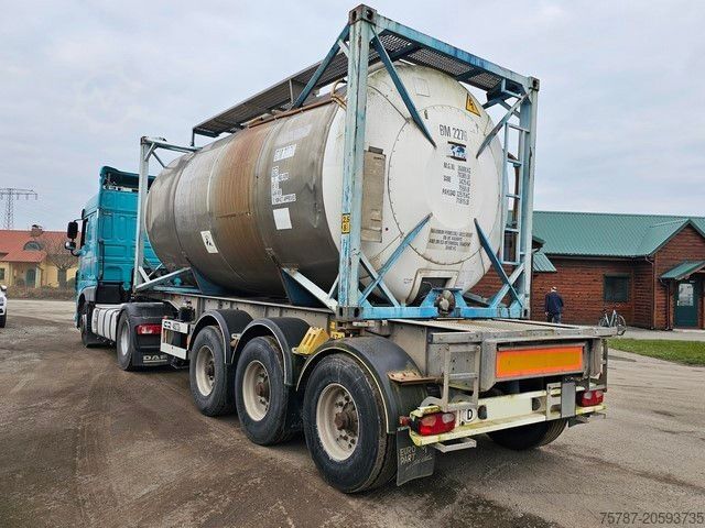 Tanker semitrailer VAN HOOL Tankchassis + Tankcontainer