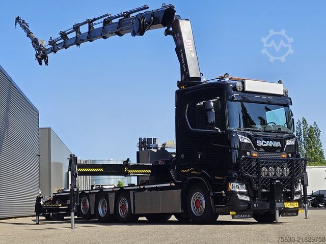 Kranbil Scania S520 V8 8X2*6 / HIAB 55 tm + JIB / GS MEPPEL AA...