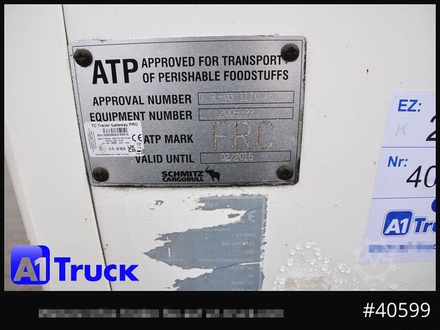 Køletrailer SCHMITZ Achwege & Tönjes, Rohrbahn, Fleisch, Schmitz Aufbau