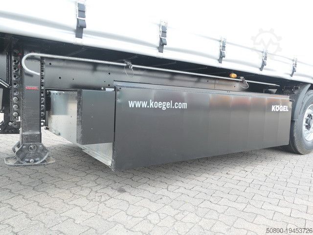 Semiremorcă deschisă cu prelată KÖGEL SN 24, Edscha, Palettenkasten, Luft-Lift, BPW