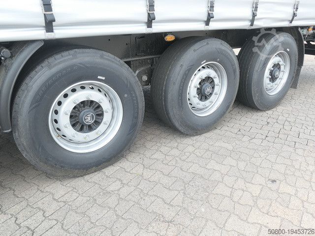 Semiremorcă deschisă cu prelată KÖGEL SN 24, Edscha, Palettenkasten, Luft-Lift, BPW